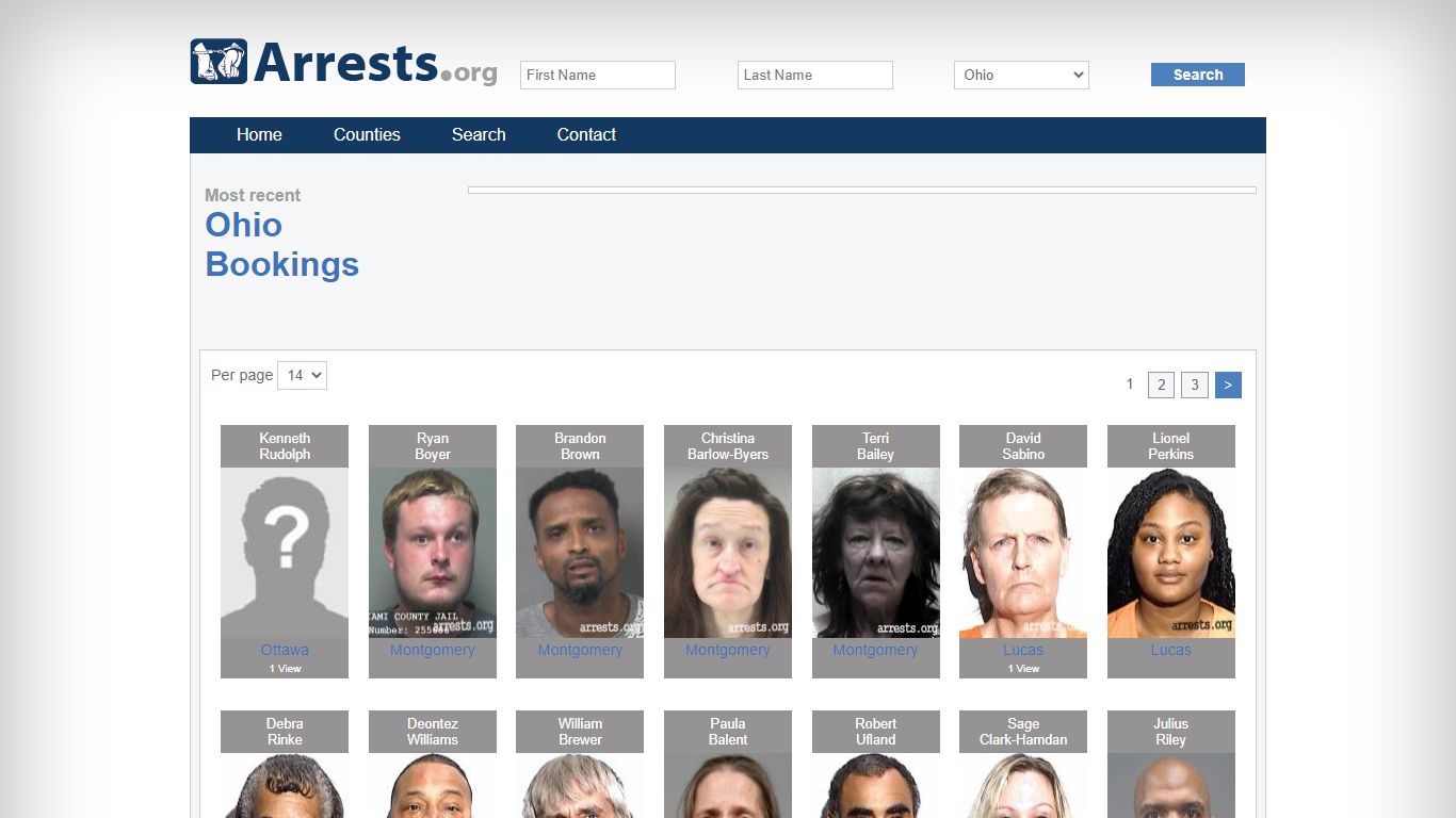 Ohio Arrests and Inmate Search